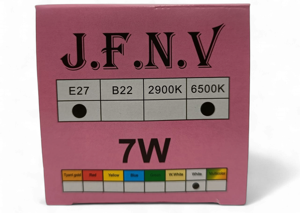 BULB LED J.F.N.V 7W 6500K 85-265V E27