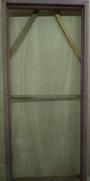 DOOR FRAME PURPLE HEART WITH JAMB FITS 32"X 80"