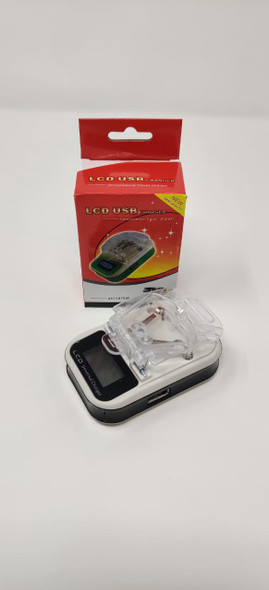 CHARGER UNIVERSAL TRAVEL BATTERY CLIPS WITH LCD