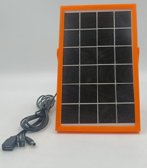 SOLAR PANEL 12W 12V J.F.N.V WITH USB AND PHONE CHARGER ENDS PL-0803