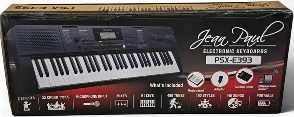 KEY BOARD JEAN PAUL PSX-E393 61-KEYS BLUETOOTH & ADAPTOR