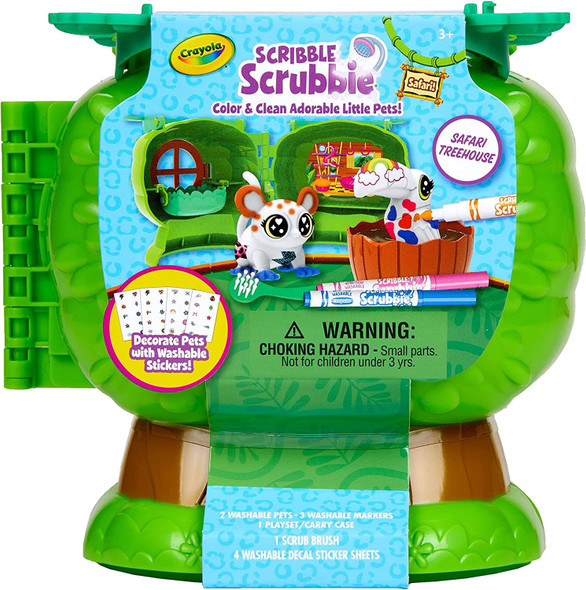 Toy Crayola Scribble Scrubbie Pets Safari Treehouse