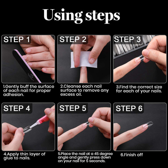 Nail Beetles Extension 240pcs