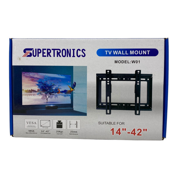 TV WALL BRACKET 14"-42" W01 SUPERTRONICS TV WALL MOUNT