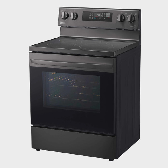 STOVE 5 BURNER LG 30" LREL6323D ELECTRIC WITH AIR FRYER SMART WIFI TRUE CONVECTION EASY CLEAN