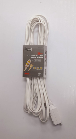 EXTENSION CORD INDOOR 25FT TOPPER WHITE NT1211A-25