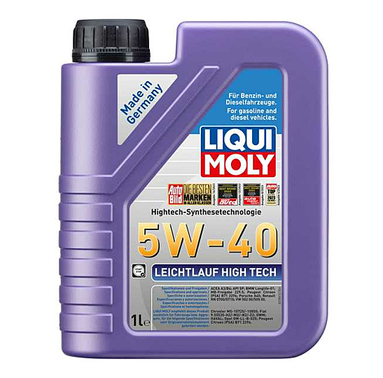 OIL LIQUI MOLY 5W-40 1L LEICHTLAUF HIGH TECH 2327