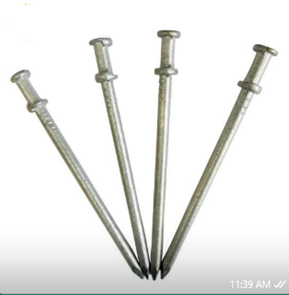 NAIL 2 1/2" DOUBLE HEAD 44LBS BOX