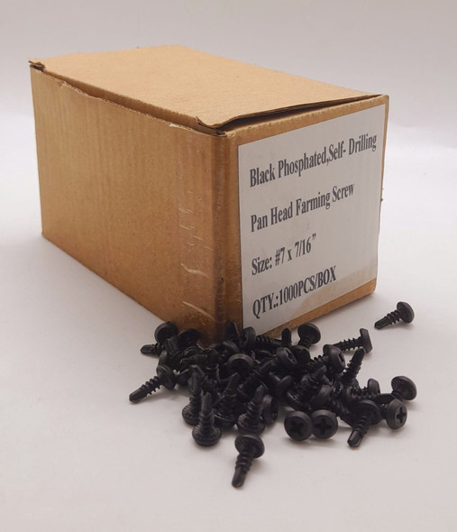 SCREW ZIPPY PAN FRAMING 7 X 7/16" SELF DRILLING 1000PCS PER BOX