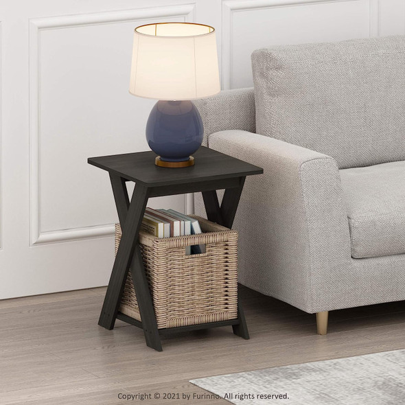 End Table Furinno Set of 2 Modern Expresso 16050EX