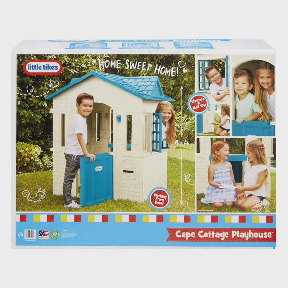 Playhouse little tikes Blue Beige Cape Cottage 4FT XCL654053M-1