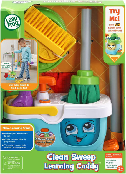 Toy LeapFrog Mop & Bucket Set Learning Caddy