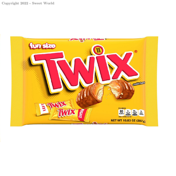 TWIX 20 BAR PACK FUN SIZE 10.83oz 307g TWIX 20 BAR PACK FUN SIZE 10.83oz 307g