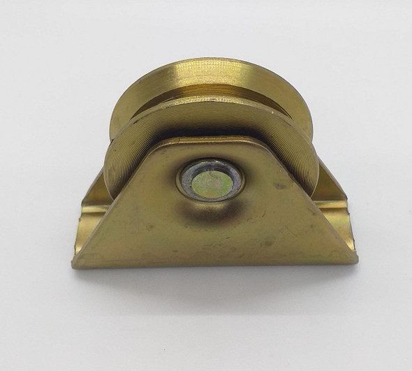 GATE WHEEL ROLLER BRASS 2 1/2" NARROW V GROOVE