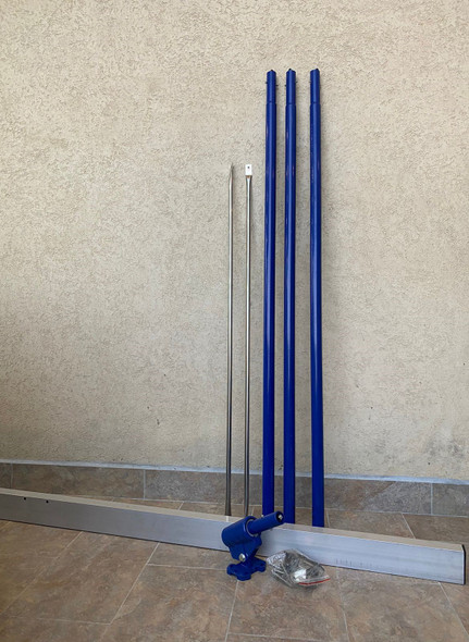 FLOAT BULL 117" WITH HANDLES SQUARE END 2" CONCRETE ALUMINUM BULL FLOAT