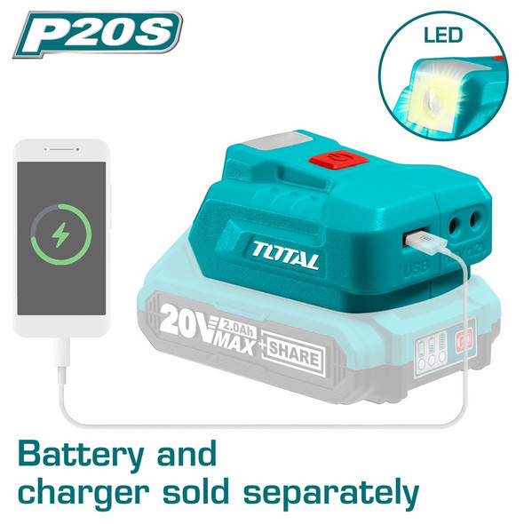 CHARGER 20V TOTAL TUCLI2022 LITHIUM-ION USB-A SOLO