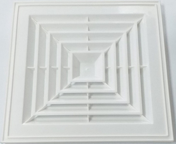CEILING VENT 12" X 12" LIGHT QUALITY WHITE PLASTIC CEILING VENT 12" X 12" LIGHT QUALITY WHITE PLASTIC