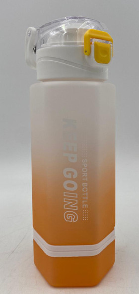 WATER BOTTLE 6662P TWO TONE PLASTIC 800ML 8 X 22.8CM LARGE / Green Cap WATER BOTTLE 6662P TWO TONE PLASTIC 800ML 8 X 22.8CM LARGE / Green Cap