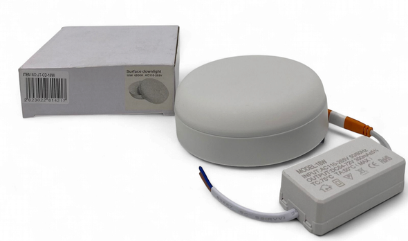 LIGHT LED PANEL 18W JORTAN JT-CD-18W ROUND WHITE SURFACE 6500K 110-265V