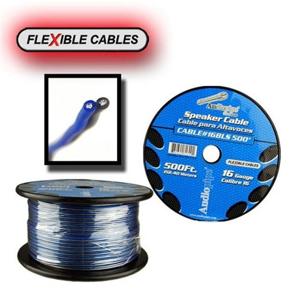 SPEAKER WIRE 16G CABLE 16-500 BLS AUDIO PIPE FLEXIBLE SOLD PER YARD SPEAKER WIRE 16G CABLE 16-500 BLS AUDIO PIPE FLEXIBLE SOLD PER YARD