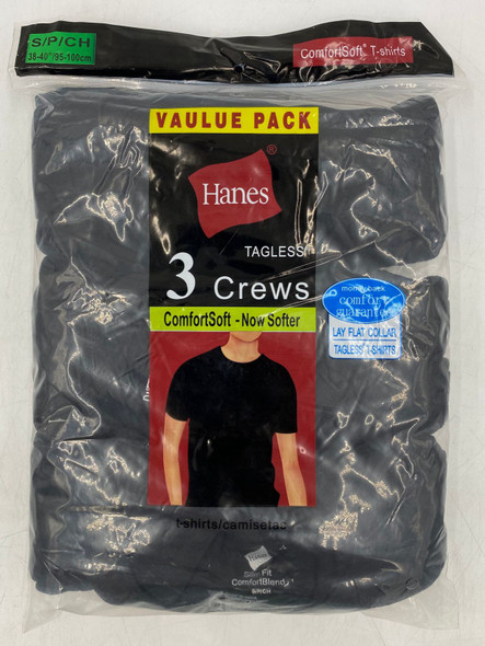 Men Hanes T-Shirt Black 3pack Tagless ComfortSoft (Generic) / x-large Men Hanes T-Shirt Black 3pack Tagless ComfortSoft (Generic) / x-large