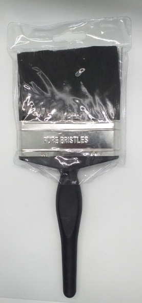 PAINT BRUSH 4" BLACK PLASTIC HANDLE IN CASE
