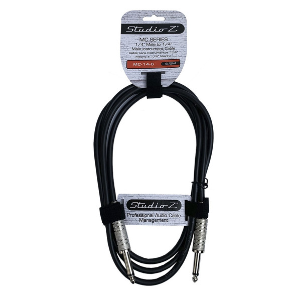 LEAD 1/4 MALE MONO TO 1/4 MALE MONO 6' MC-14-6 STUDIO Z