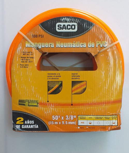AIR HOSE SACO 3/8 X 50FT 300 PSI ROLL FR-33151