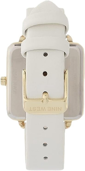 Watch Women Nine West Strap White 2670GPWT