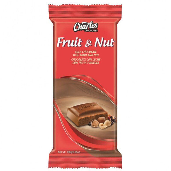 CHARLES CHOCOLATE FRUIT & NUT 3.81oz 108g