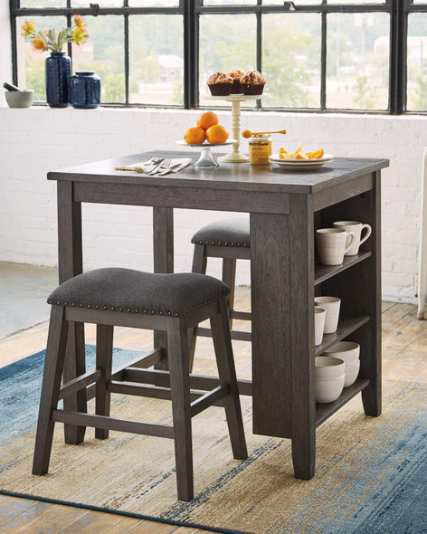 Dining Set Signature Design by Ashley Counter Height w/Barstools D388-113