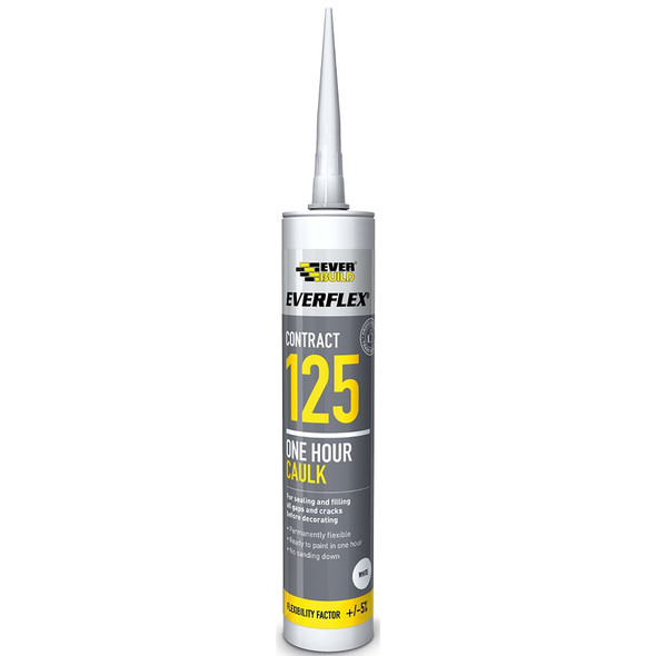 CAULK ONE HOUR EVER BUILD WHITE 300ML 125 CONTRACT