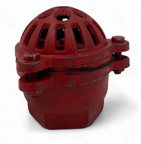 WATER PUMP FOOT VALVE 2" METAL RED STRAINER HEAVY DUTY