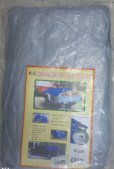 TARPAULIN SILVER SHUANGLIN 6X10M/19.5X32.5FT