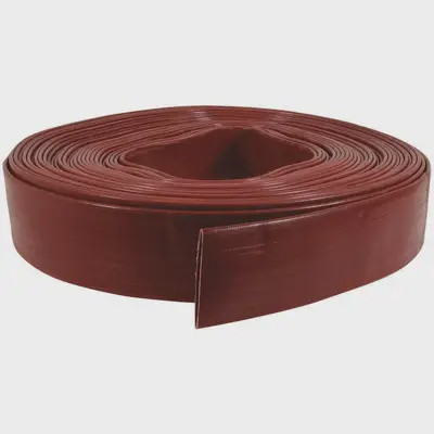 HOSE 2" DELIVERY RED/BROWN/BLUE LAYFLAT WP-150PSI SOLD PER FT