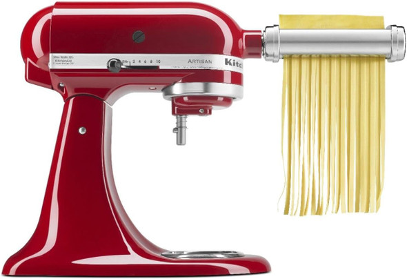 3-PIECE PASTA ROLLER & CUTTER ATTACHMENT KITCHENAID KSMPRA STAINLESS STEEL