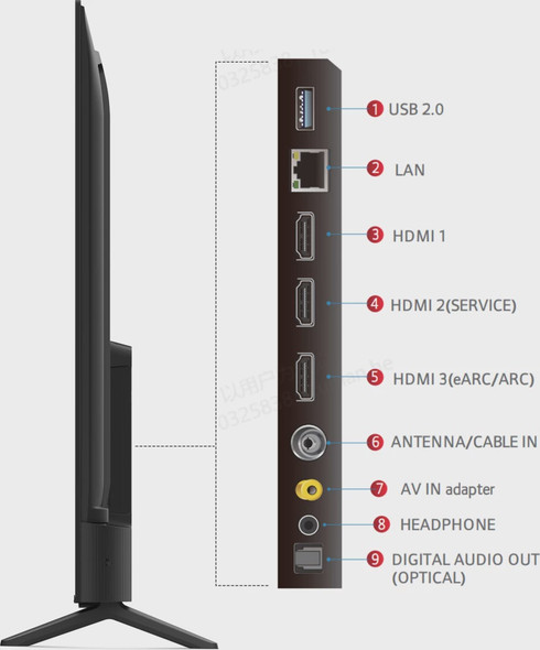 TELEVISION IFFALCON 65" IFF65U62 GOOGLE SMART 4K HDR TV LED POWERED BY TCL
