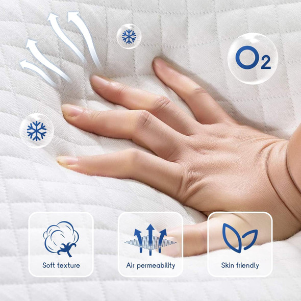 MATTRESS DOUBLE (FULL) SK HOME COLLECTION SKHC-F023-FULL 54" X 72" X 5" MEMORY FOAM INFUSED GEL COOLING IN BOX