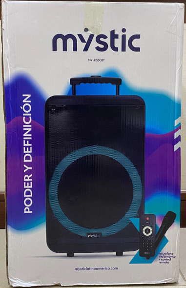 SPEAKER BOX MYSTIC 15" MY-PS508T BLUETOOTH RECHARGEABLE