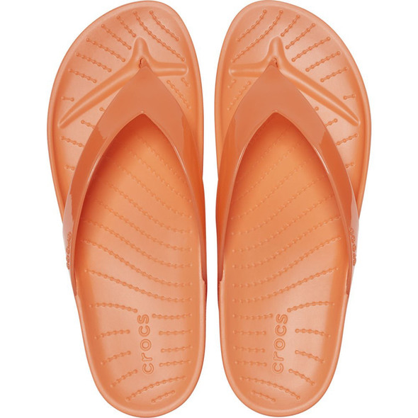Footwear Women Crocs Flip Flop Orange Footwear Women Crocs Flip Flop Orange