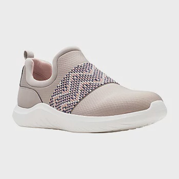 Footwear Women Clarks Sneaker Nova Way Stone / Navy Footwear Women Clarks Sneaker Nova Way Stone / Navy