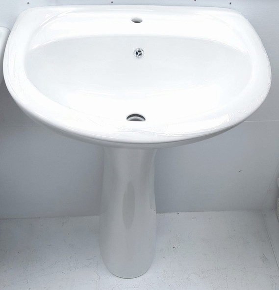 SINK WARE W/PEDESTAL INDIA WHITE 1 HOLE