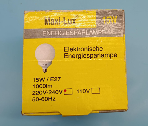 BULB ENERGY MAXI-LUX 15W 220V ROUND BULB ENERGY MAXI-LUX 15W 220V ROUND