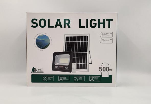 LAMP LED SOLAR FLOOD 500W WITH PANEL LS-T500W
