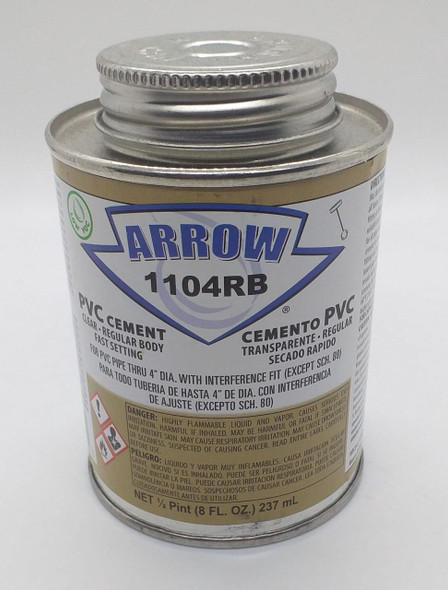 PVC PASTE CEMENT 1/2PT ARROW