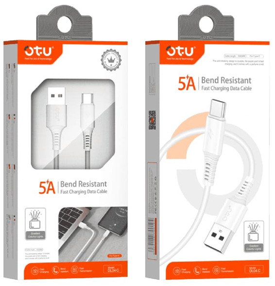 CHARGER CABLE USB OTU DL04-I LIGHTING 5A FAST CHARGING DATA CABLE BEND RESISTANT