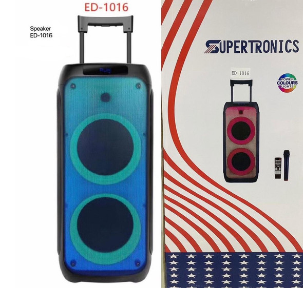 SPEAKER BOX SUPERTRONICS ED-1016 LED LIGHTED