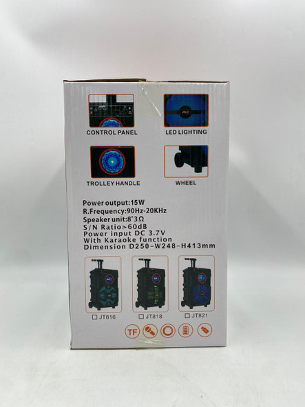 SPEAKER BOX JTLC 8" JT 818 JT820 RECHARGEABLE