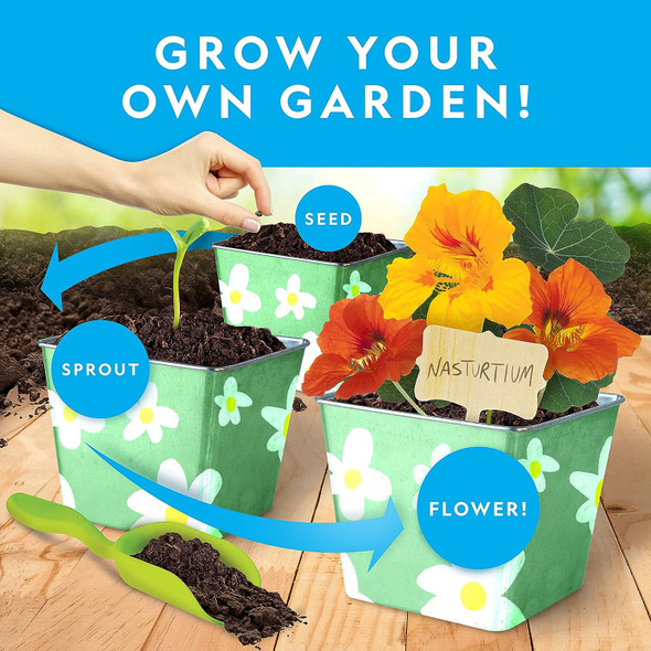 Toy National Geographic Flower & Herb Gardening Kit