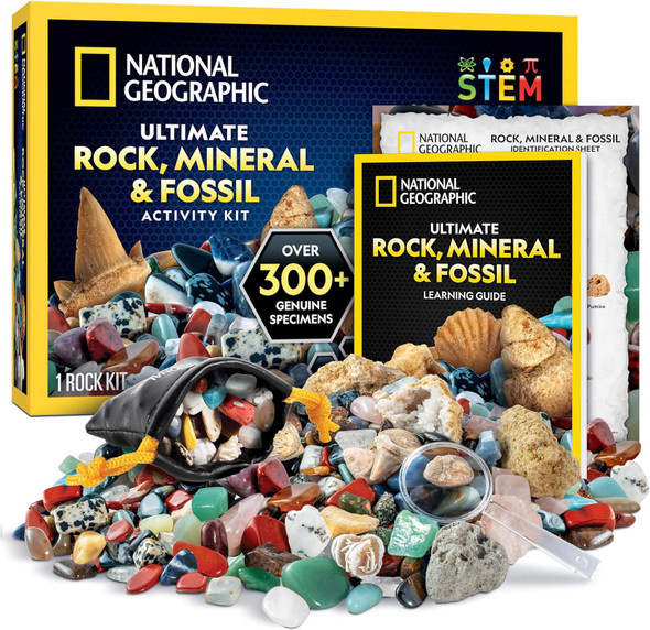 Toy National Geographic Rock, Mineral & Fossil Kit